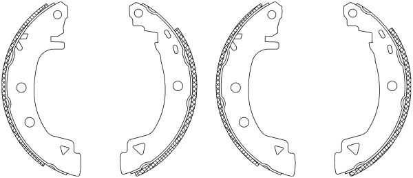 HELLA PAGID Комплект тормозных колодок 8DB 355 003-381